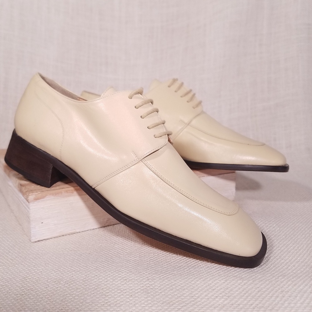 Clifford Wills Vintage Banana Cream Oxford Heels